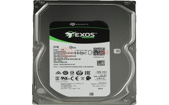 ST2000NM000A Жесткий диск Seagate 3.5 Exos 7E8 2TB SATA