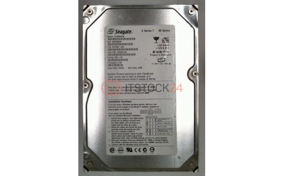 Жесткий диск Seagate ST380022A 80Gb 5400 IDE 3.5' HDD