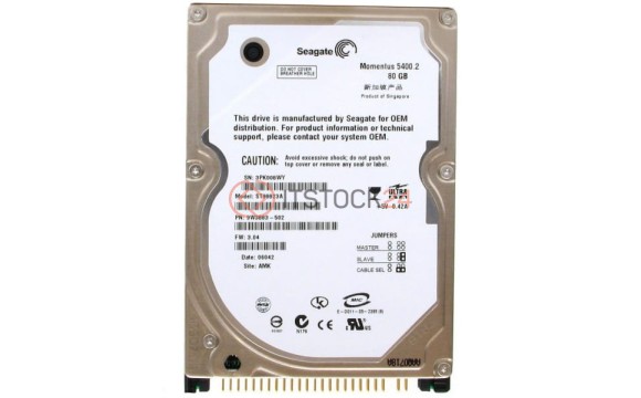 Жесткий диск Seagate 9W3883-502 80Gb 5400 IDE 2,5' HDD