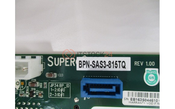 SUPERMICRO BPN-SAS3-815TQ - Supermicro 4x3.5 SAS 12G BACKPLANE