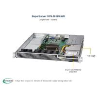 SUPERMICRO SYS-1019S-WR - SuperServer SYS-1019S-WR X11SSW-F 1U 2x2.5