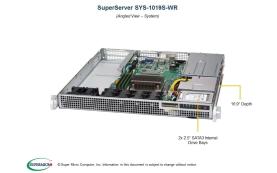 SUPERMICRO SYS-1019S-WR - SuperServer SYS-1019S-WR X11SSW-F 1U 2x2.5