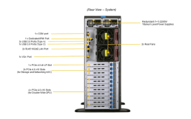 SUPERMICRO SYS-740GP-TNRT - GPU SuperServer SYS-740GP-TNRT X12DPG-QT6 4U Tower 8x3.5