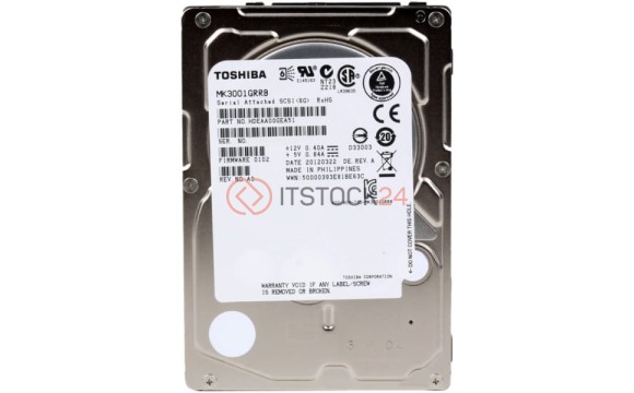 Жесткий диск Toshiba HDEAA00GEA51 300Gb  SAS 2,5' HDD