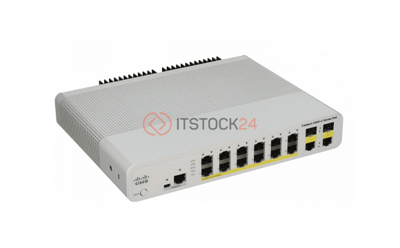 CISCO WS-C2960C-12PC-L - Catalyst 2960C Switch 12 FE PoE, 2 x Dual Uplink, Lan Base