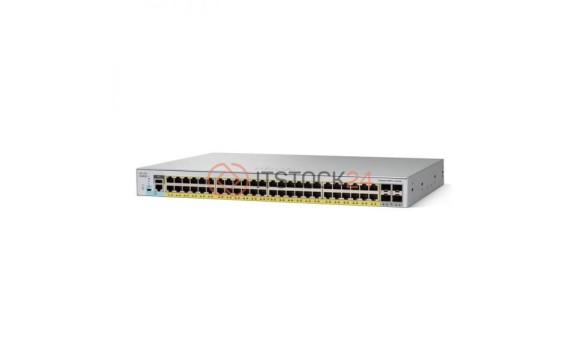 CISCO WS-C2960L-48PS-LL - Catalyst 2960L 48 port GigE with PoE, 4 x 1G SFP, LAN Lite