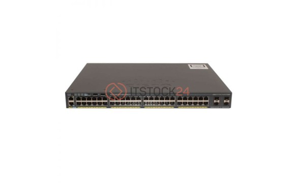 CISCO WS-C2960X-48LPS-L - Catalyst 2960-X 48 GigE PoE 370W, 4 x 1G SFP, LAN Base