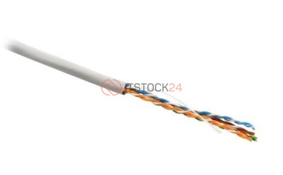 UUTP4-C5E-S24-IN-LSZH-GY-305 Кабель витая пара Hyperline U/UTP 5e кат. 4 пары