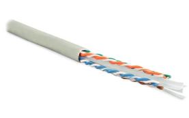 UUTP4-C6-S23-IN-LSZH-GY-305 Кабель витая пара Hyperline U/UTP 6 кат. 4 пары