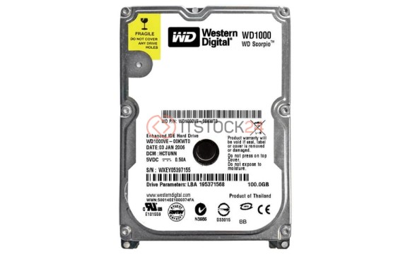 Жесткий диск Western Digital WD1000VE 100Gb 5400 IDE 2,5' HDD