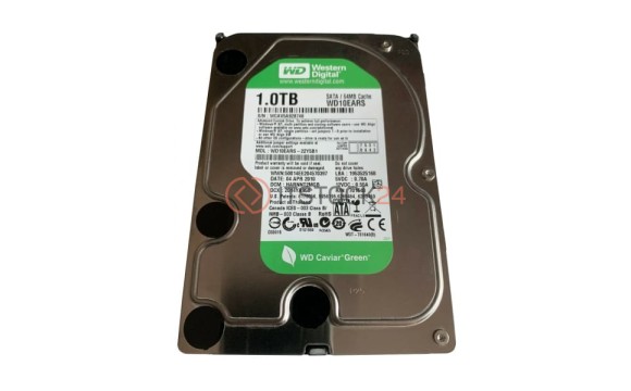 Жесткий диск Western Digital WD10EARS 1Tb  SATAII 3,5' HDD