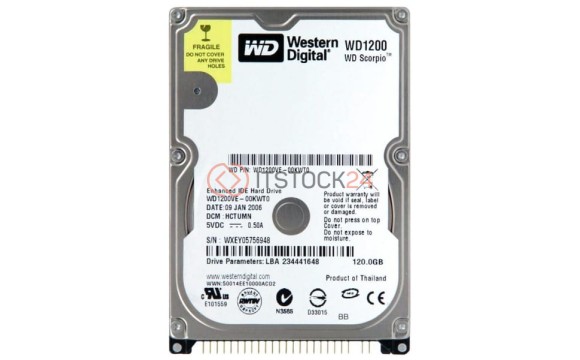 Жесткий диск Western Digital WD1200VE 120Gb 5400 IDE 2,5' HDD