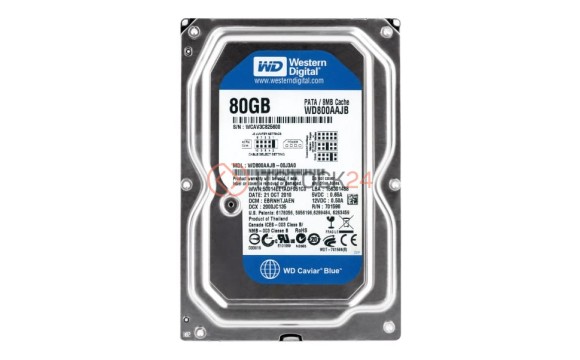 Жесткий диск Western Digital WD800AAJB 80Gb 7200 IDE 3.5" HDD